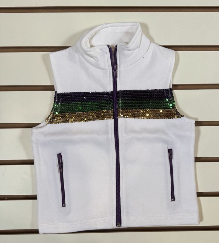 MARDI GRAS SEQUIN VEST