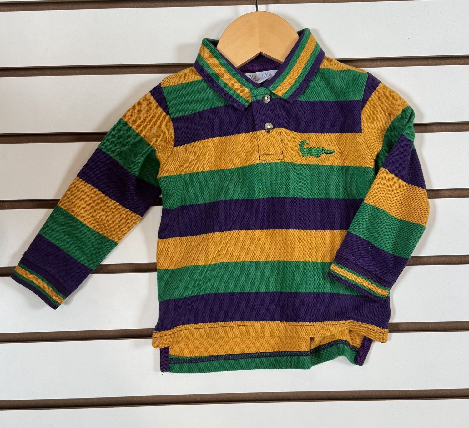 MARDI GRAS L/S POLO- BOYS