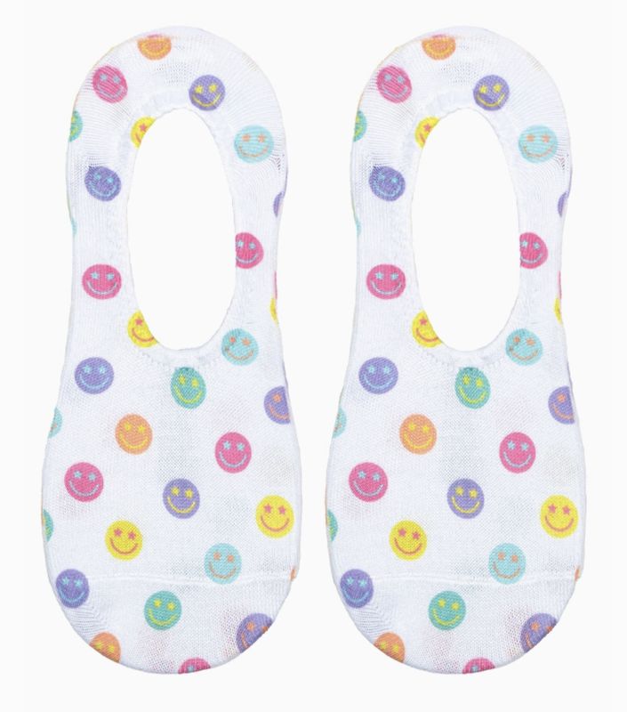 HAPPY FACES NO-SHOW SOCKS