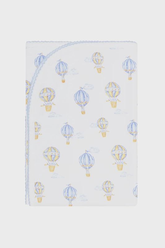 BLUE BALLOONS PRINT BLANKET