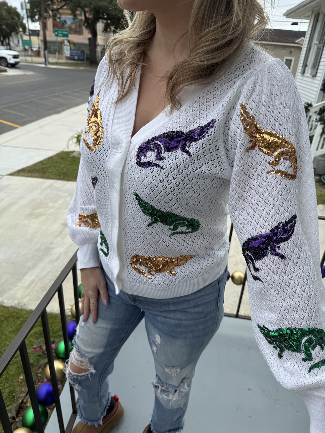 ALLIGATOR TAKEOVER CARDIGAN