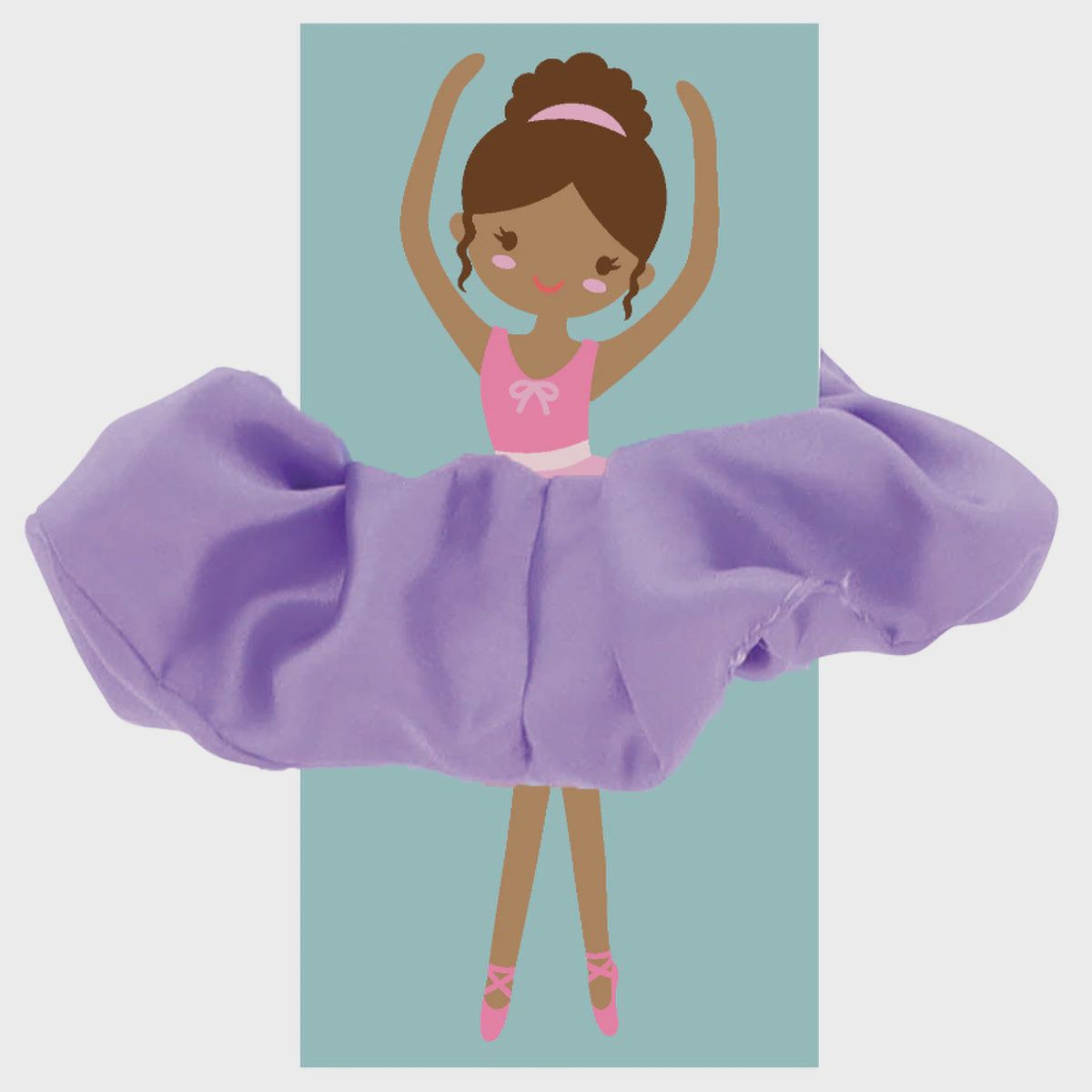 KIDS LAVENDER SATIN SCRUNCHIE