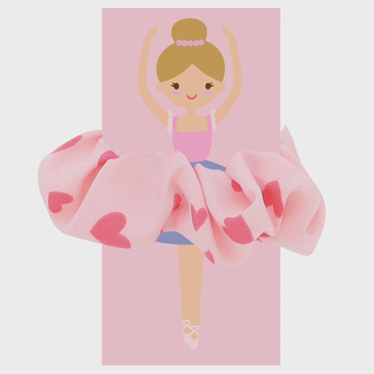 KIDS PINK HEART SCRUNCHIE