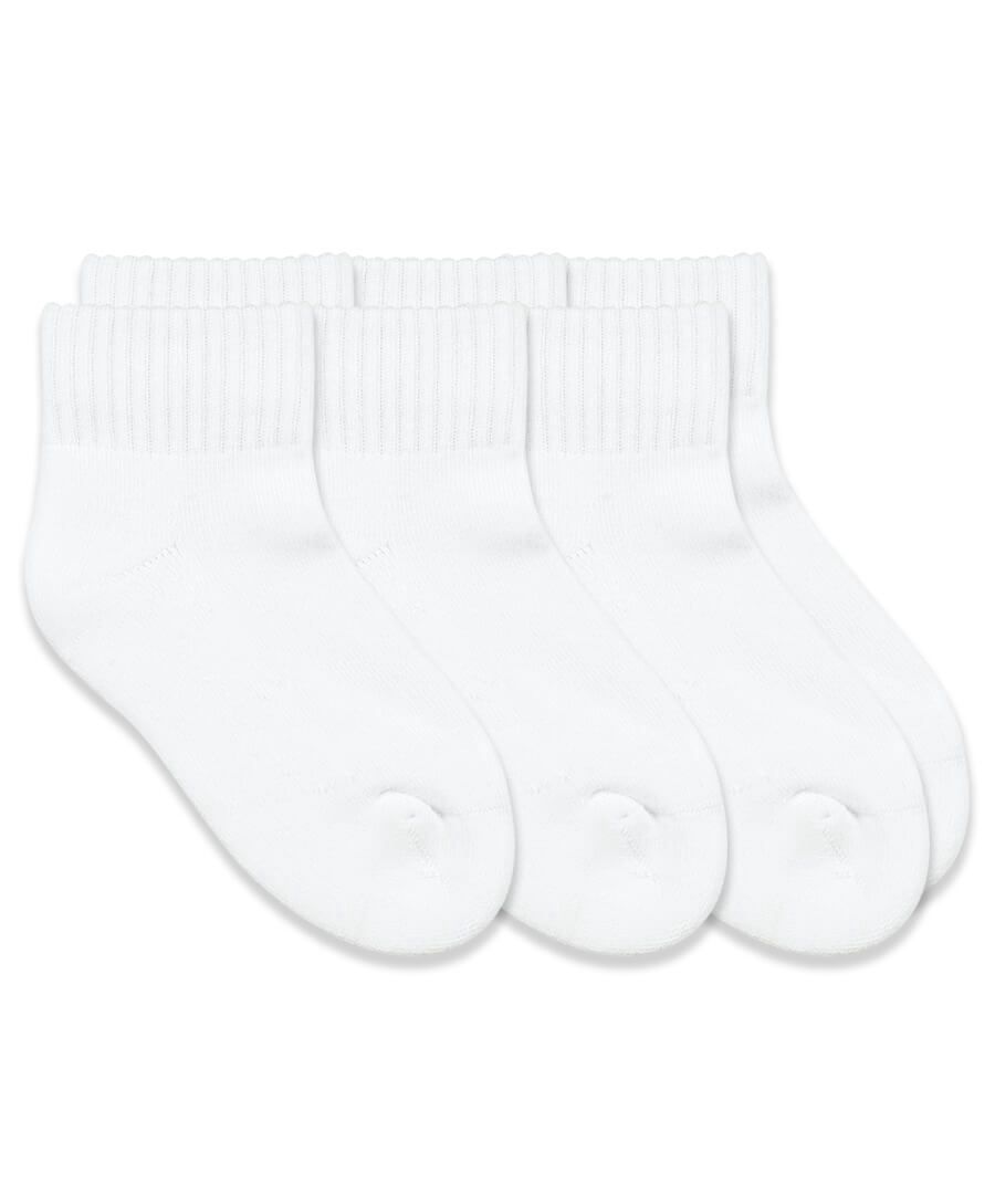 SMOOTH TOE SPORT QUARTER NON-CUSHION SOCKS- 3PK