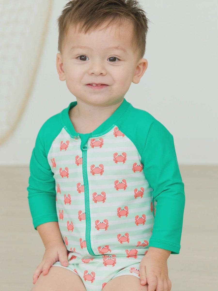 CRABBY COVE LONG SLEEVE ONE PIECE RASH GUARD