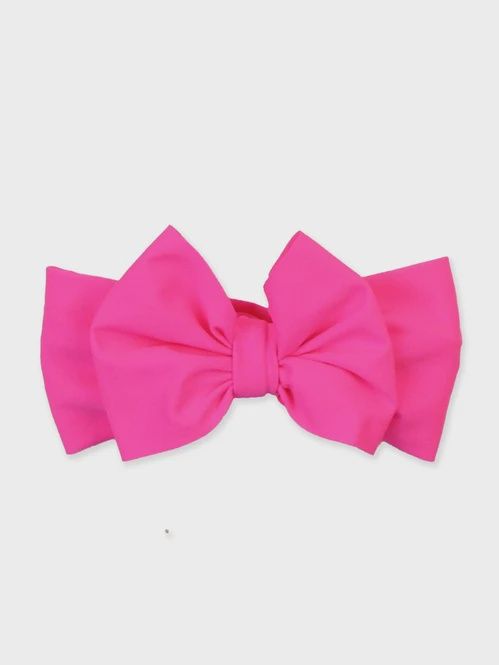 NEON MAGENTA SWIM BOW HEADBAND