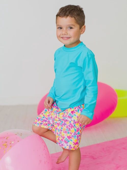 VIBRANT NEON SWIM TRUNKS