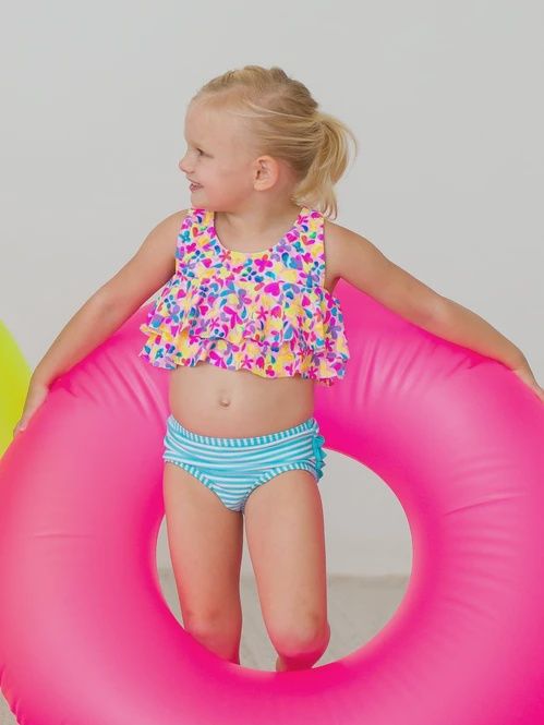 VIBRANT NEON FLOUNCE BIKINI