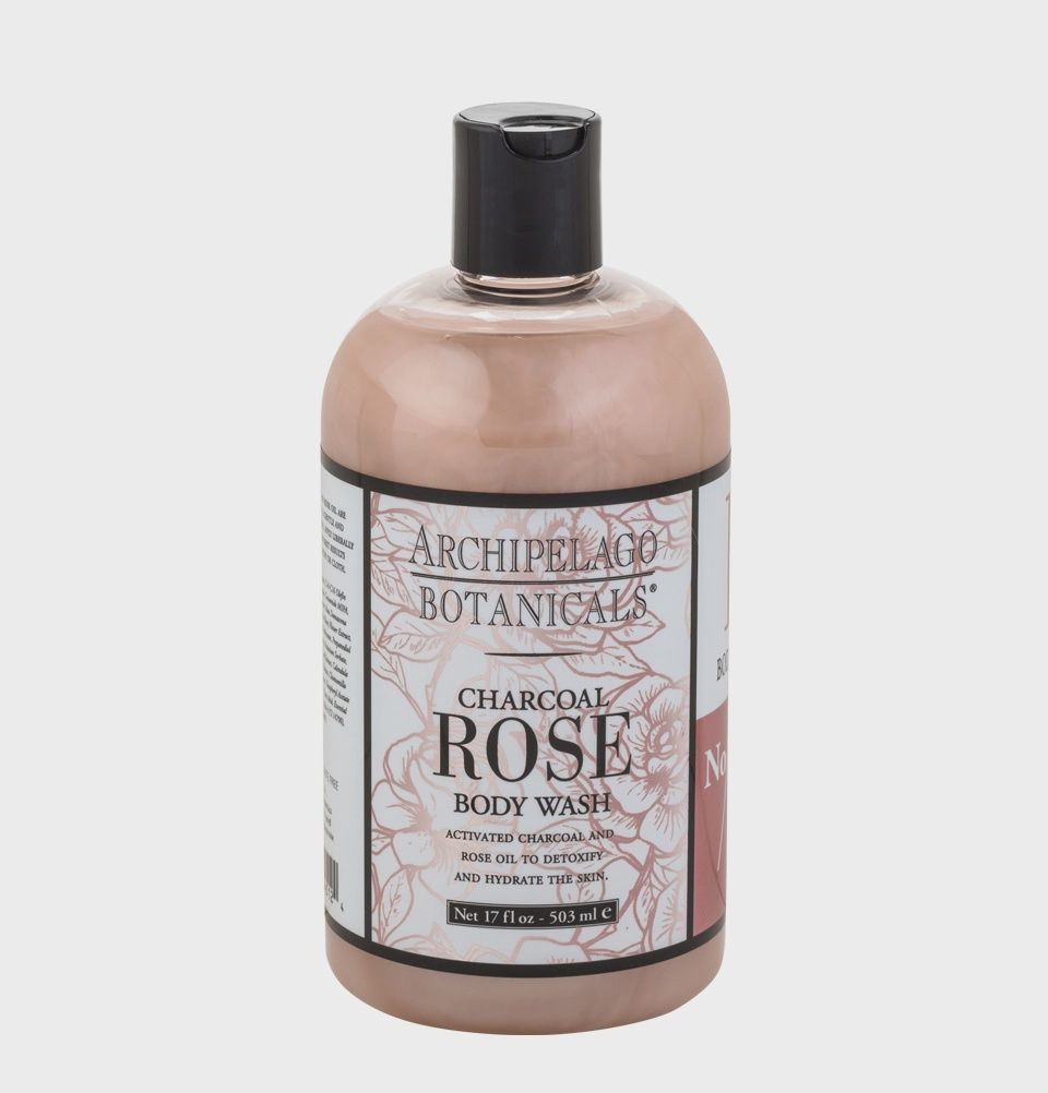 CHARCOAL ROSE 17 OZ. BODY WASH