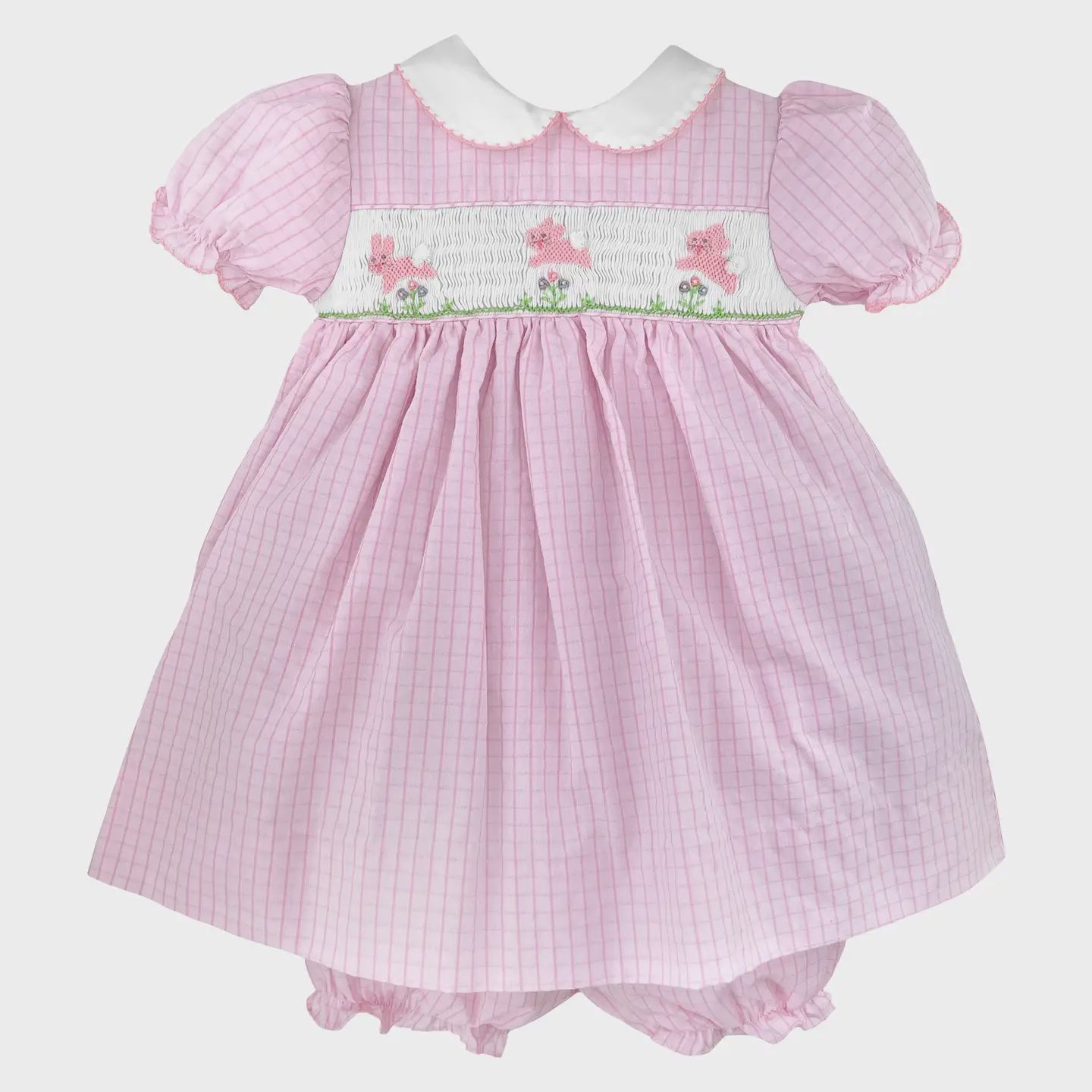 SMOCKED BUNNIES DRESS