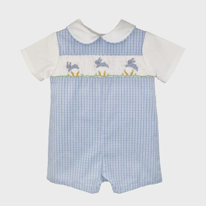 SMOCKED BUNNIES ROMPER
