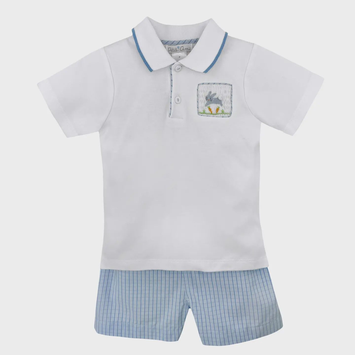 SMOCKED BUNNIES SHIRT &amp; SHORTS SET