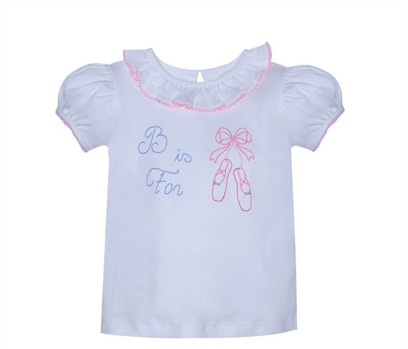 WHITE EMMA BLOUSE- BALLET SHOES