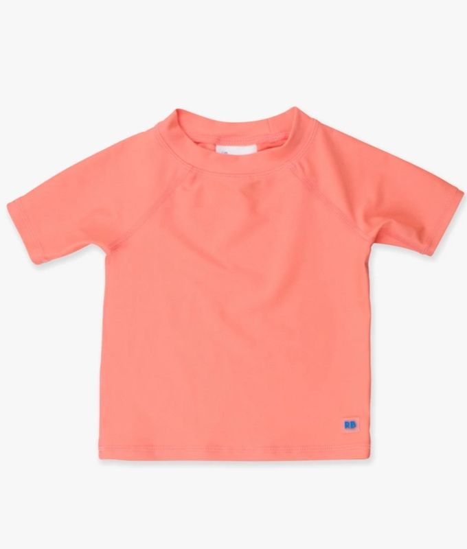 CORAL SHORT SLEEVE RASH GUARD
