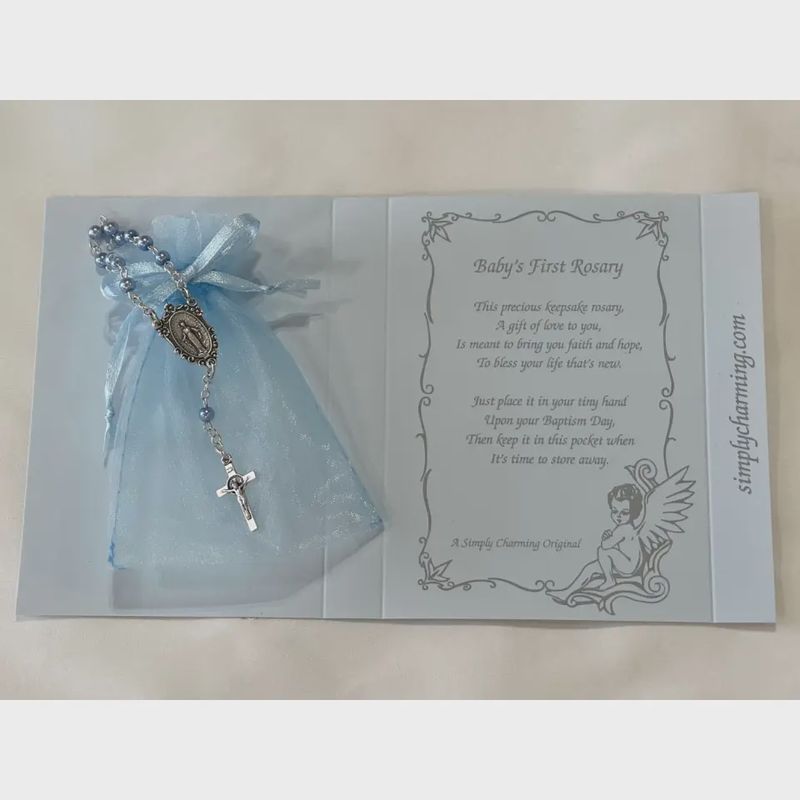 BABY'S FIRST ROSARY KEEPSAKE