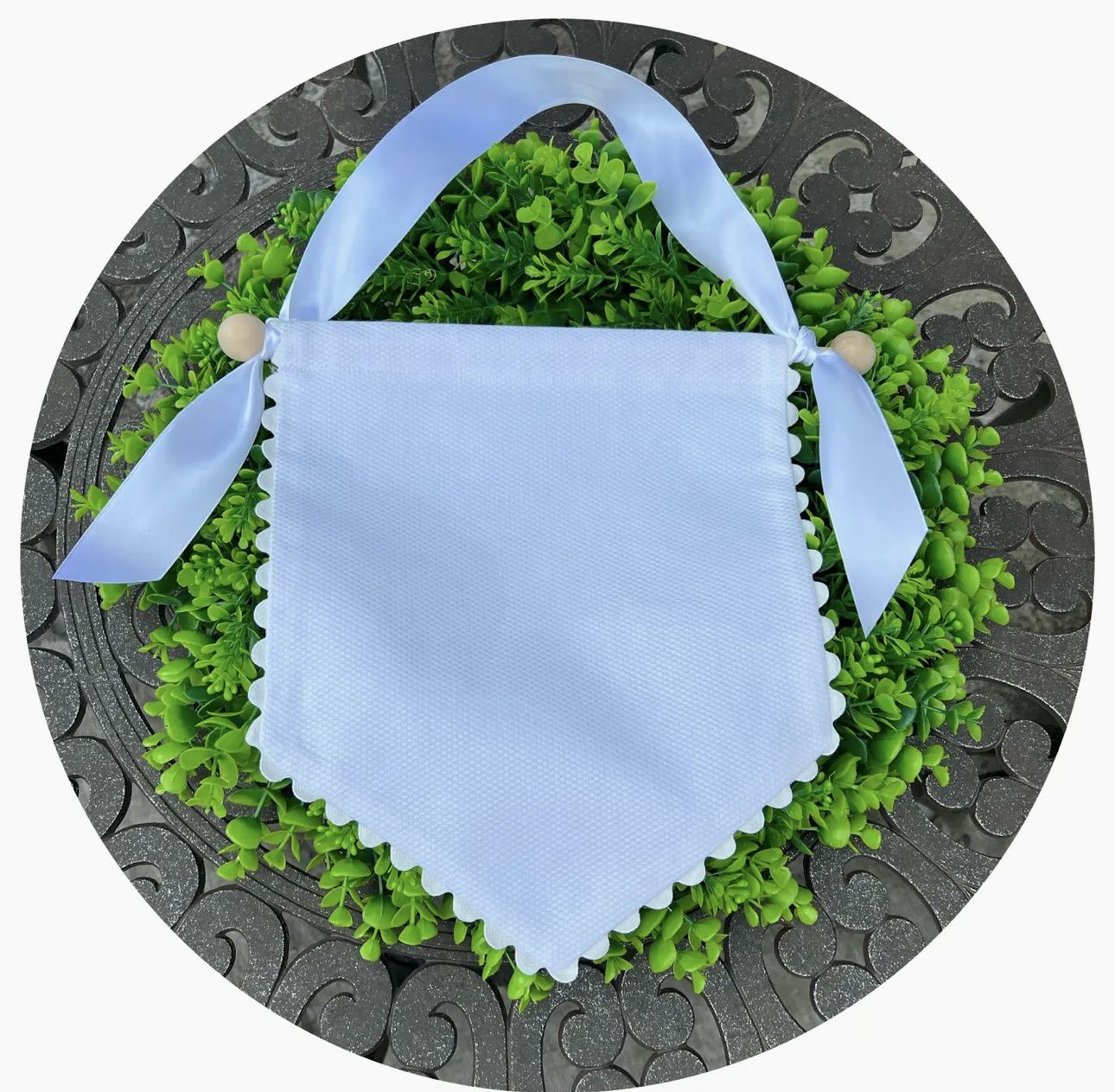 HANGING COTTON PIQUE BANNER BLANK