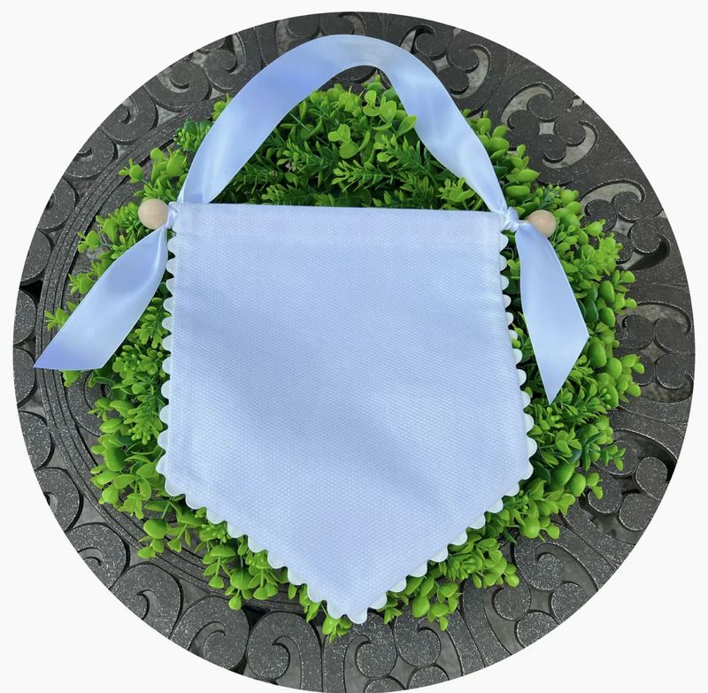 HANGING COTTON PIQUE BANNER BLANK