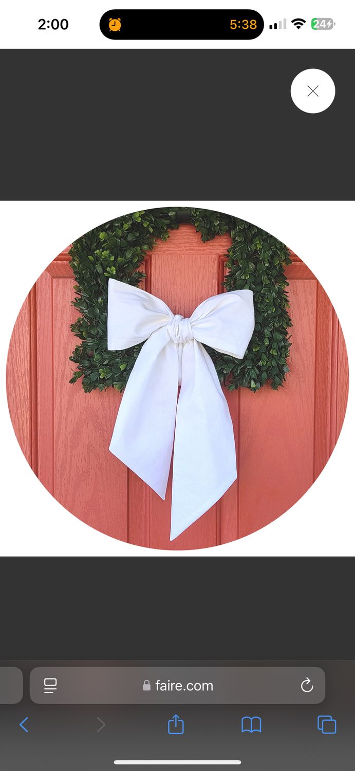 WEATHER RESISTANT WREATH SASH BLANK