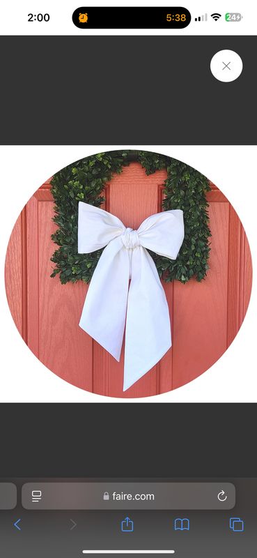 WEATHER RESISTANT WREATH SASH BLANK