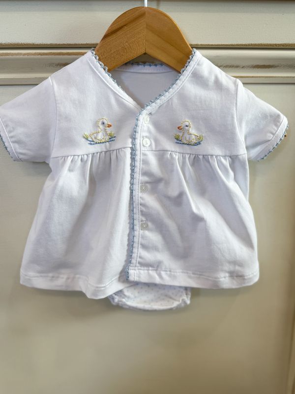 WHITE BRENNAN BOY DIAPER SET- DUCKIES