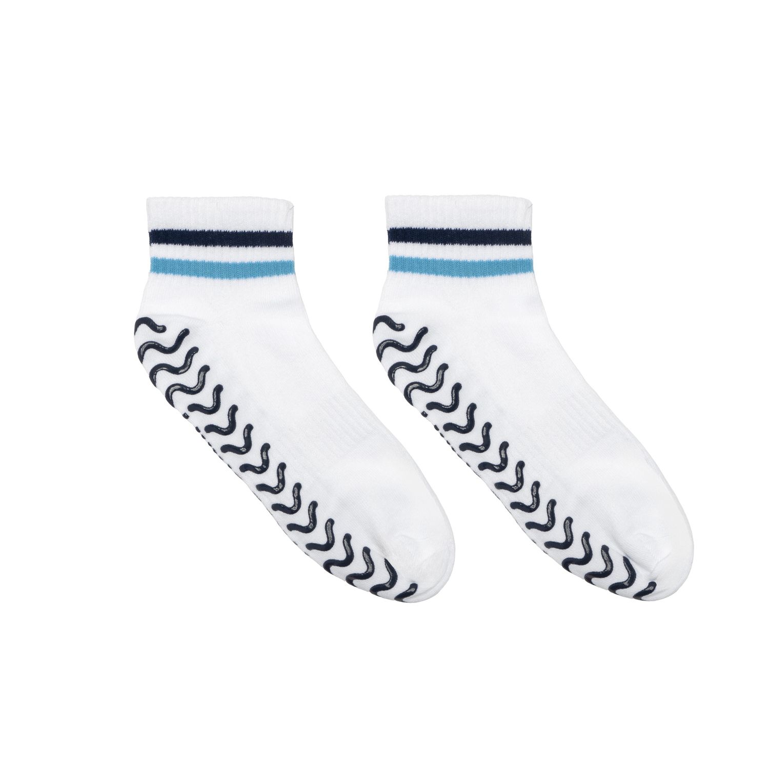 BLUE STRIPE GRIP SOCKS