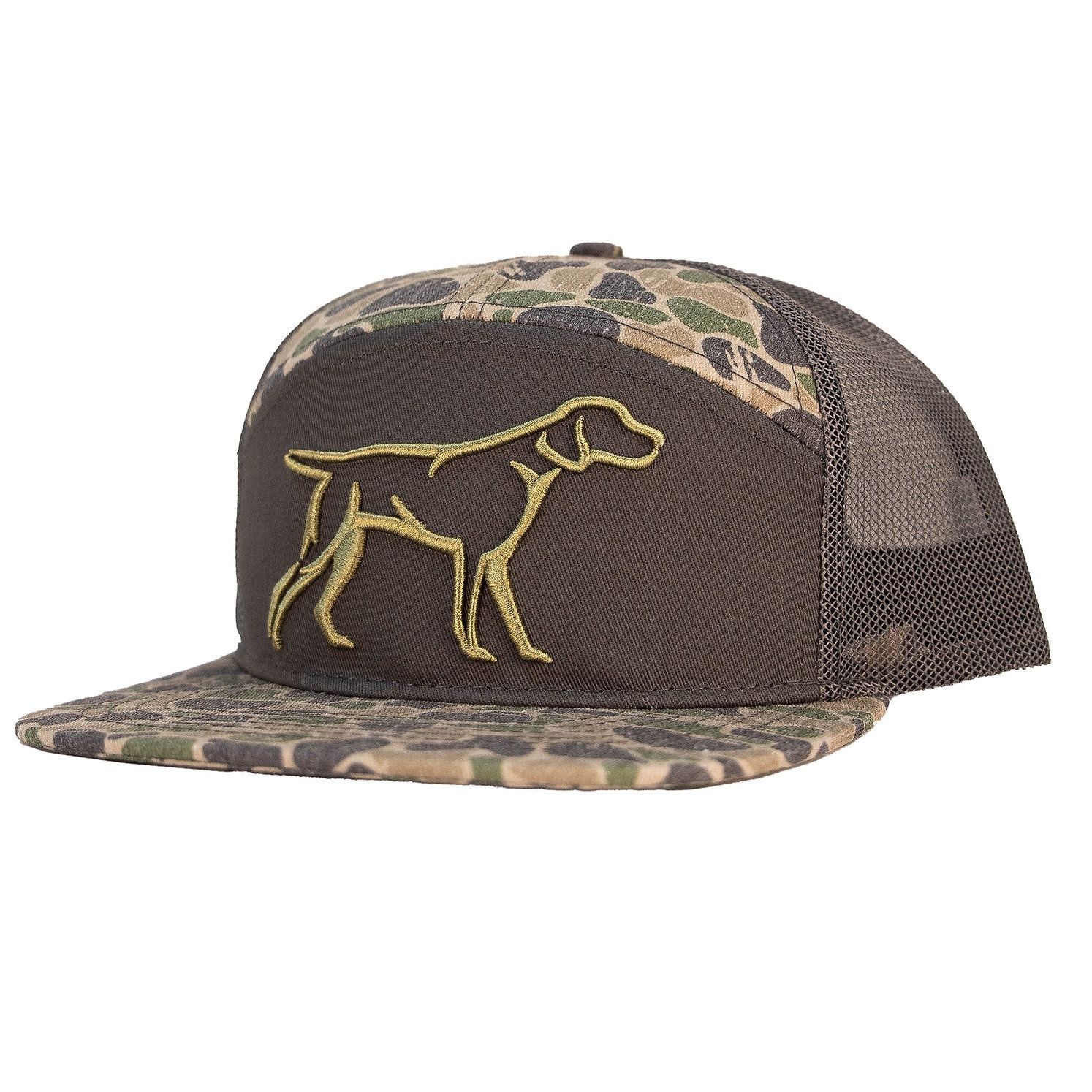 YOUTH BACKWOODS CAMO PANEL GREY HAT