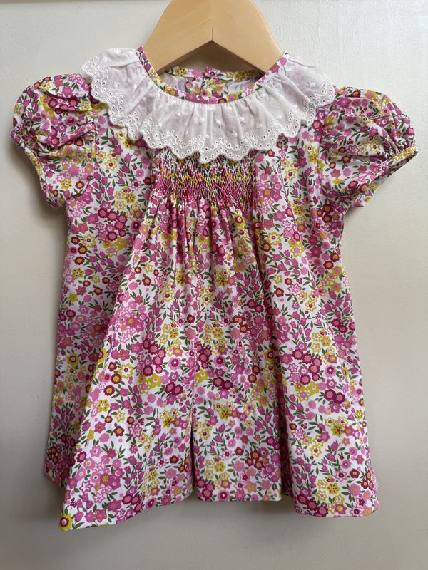 PINK FLOWERS CHARLIE DRESS