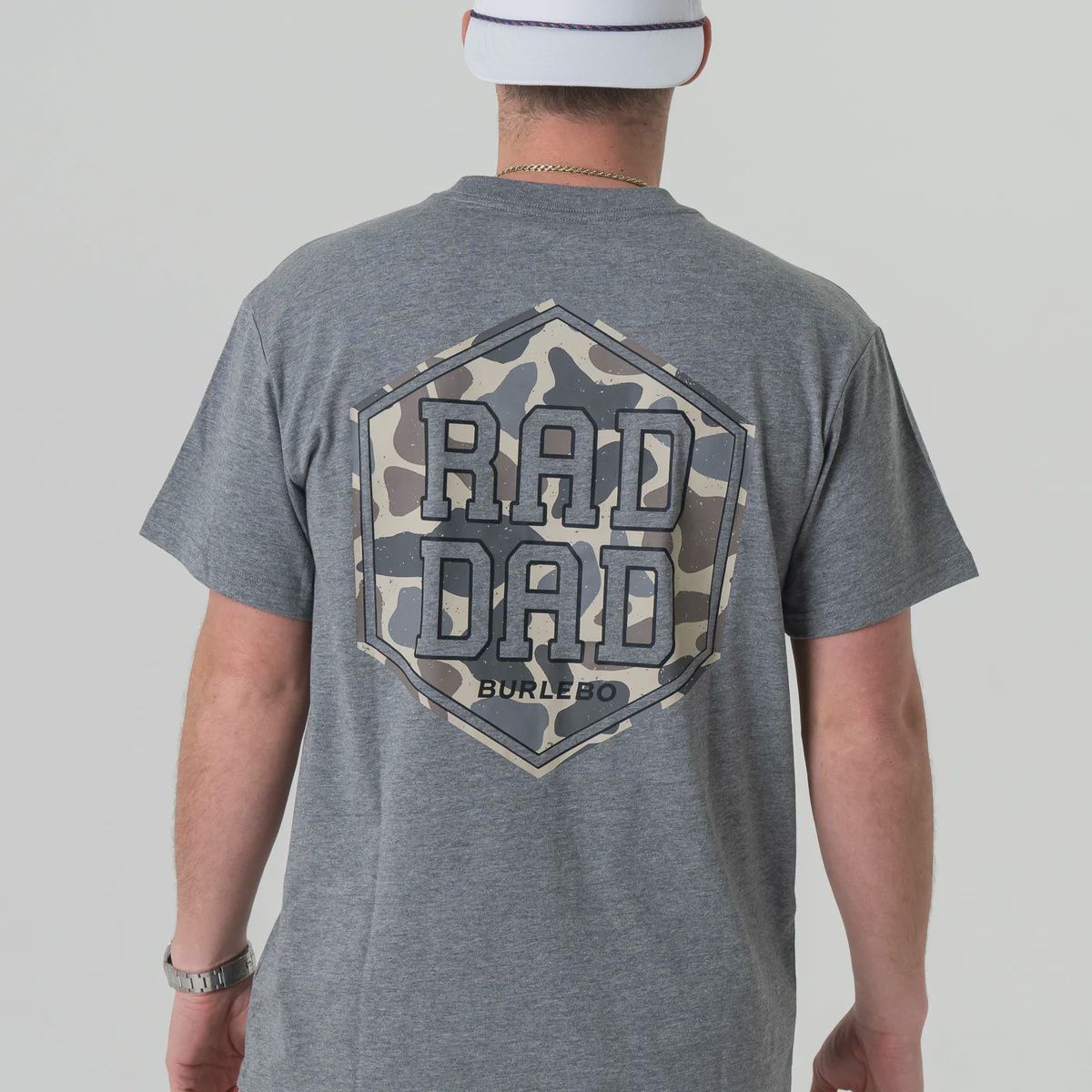 RAD DAD SHORT SLEEVE TEE- HEATHER GREY