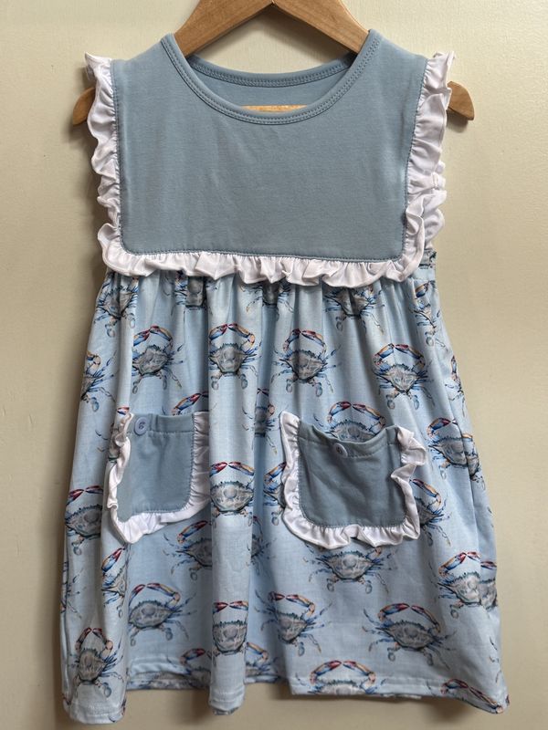 LINEN CRAB DRESS