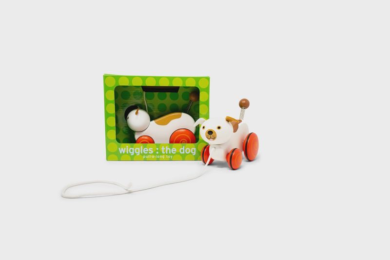 WIGGLES THE DOG PULL TOY