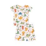 VEGGIE DINOS LOUNGEWEAR SHORT SET