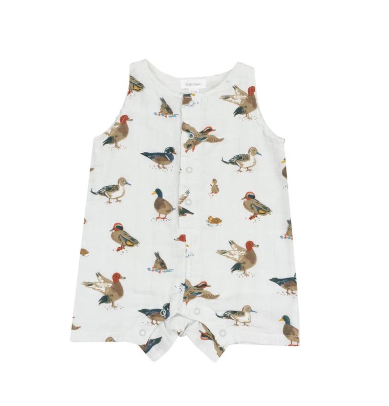 DUCKS SLEEVELESS SHORTIE ROMPER