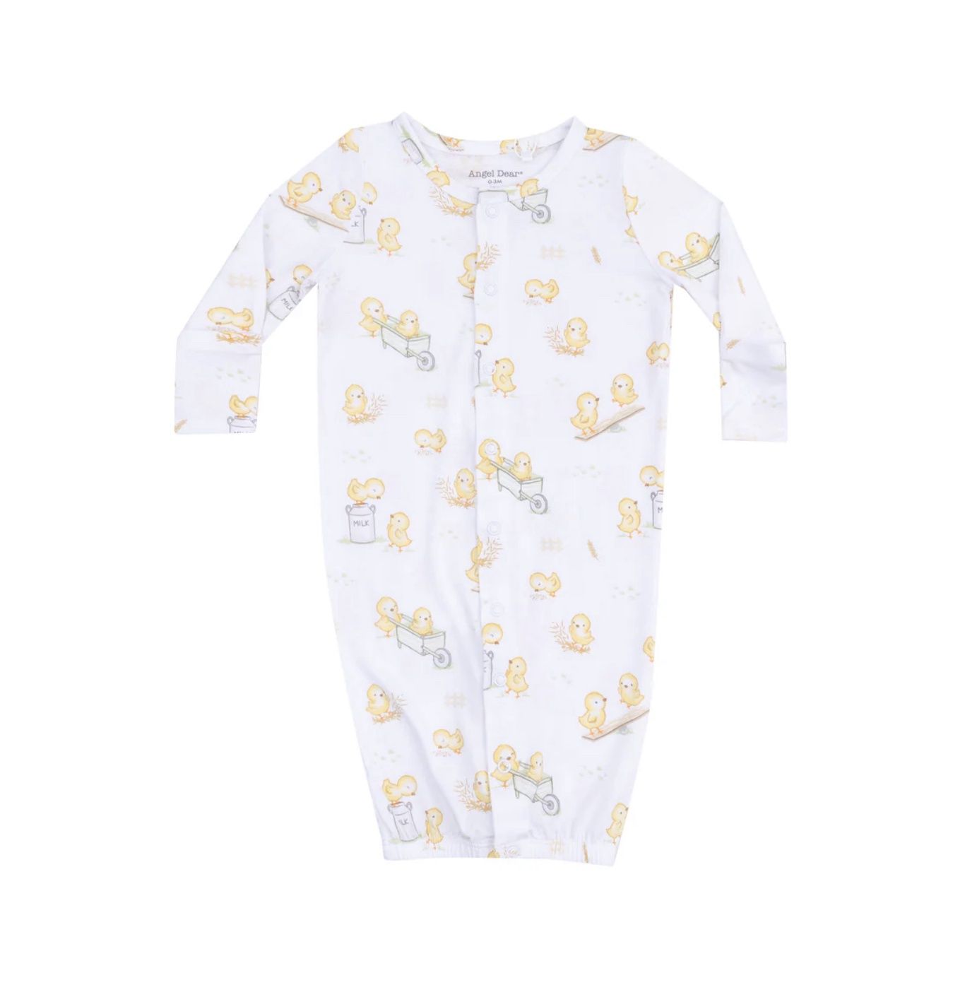 BABY CHICKS CONVERTIBLE GOWN- 0-3M