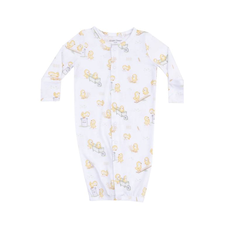 BABY CHICKS CONVERTIBLE GOWN- 0-3M