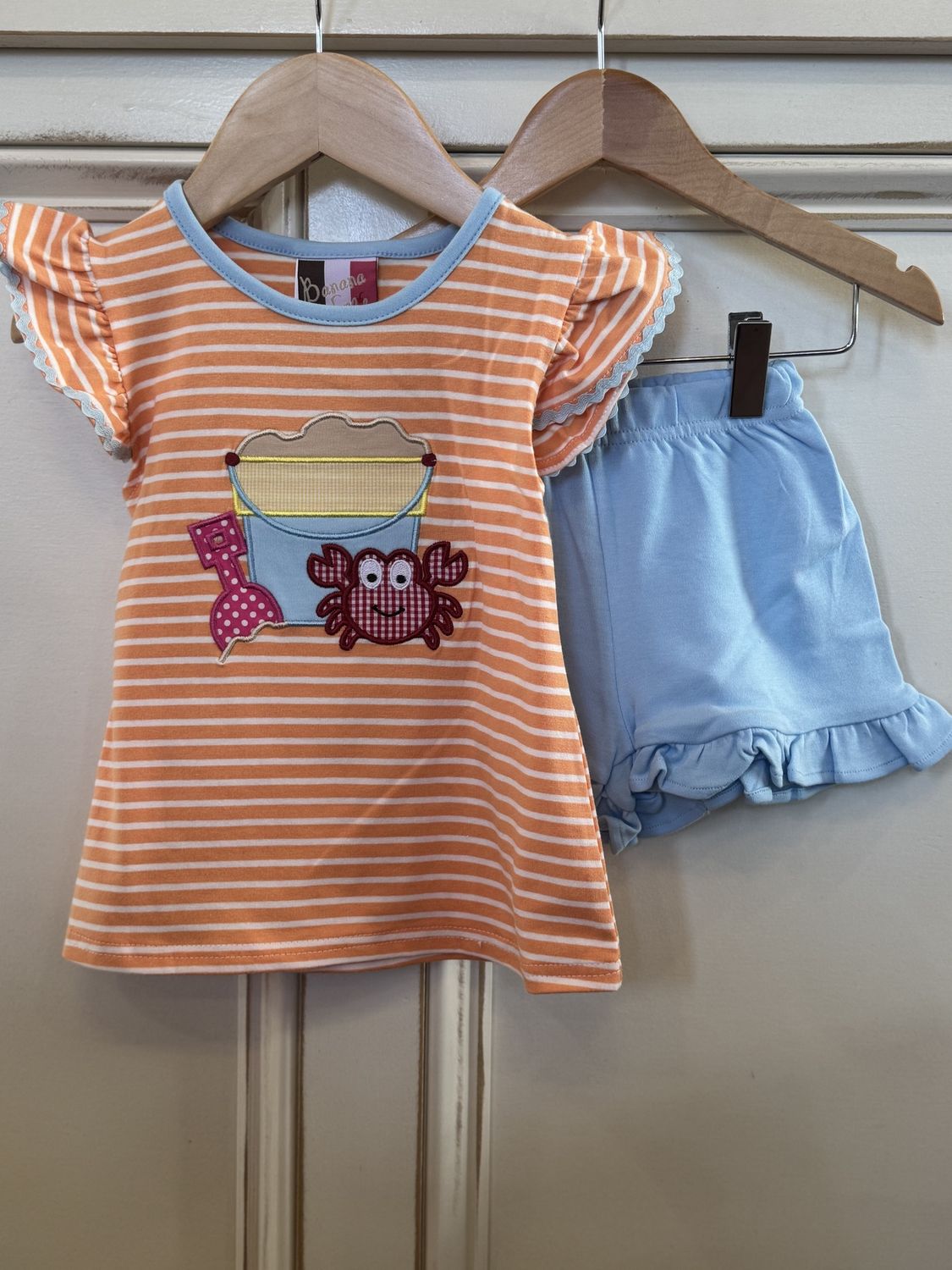 GIRLS BEACH FUN APPLIQUE SET