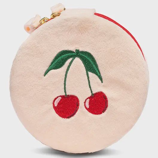 CHERRY JEWELRY ZIP CASE