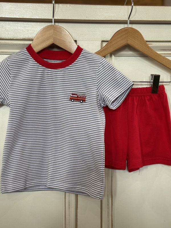FIRETRUCK SHORT SET