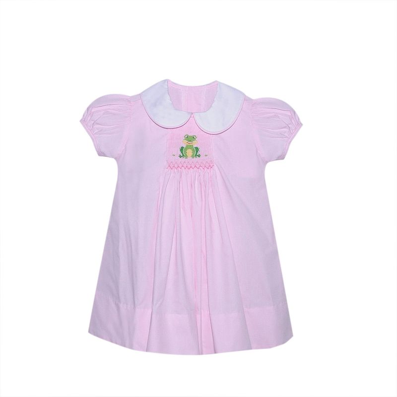 PINK SHAY APRON DRESS- FROG