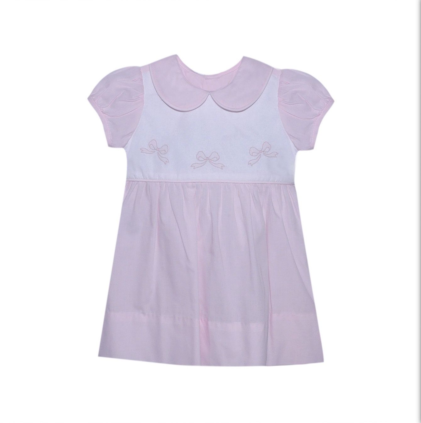 PINK BRADY DRESS- BOWS