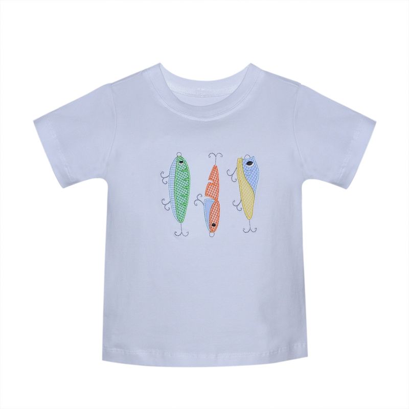 WHITE HOUSTON SHIRT- FISHING BAITS