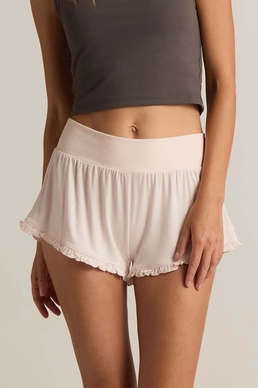 RUFFLE SHORTS- PINK