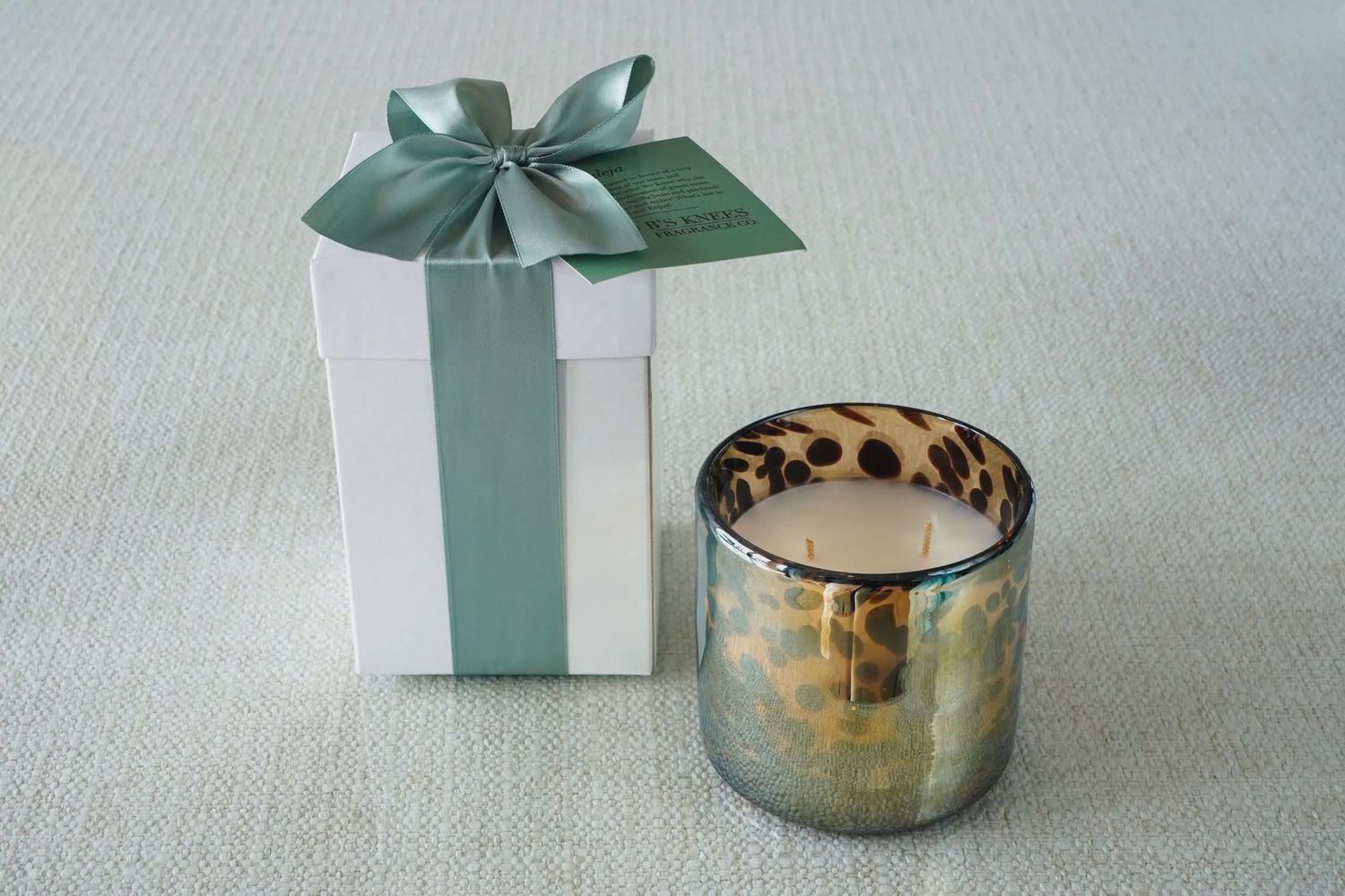 ALEJA 2-WICK BROWN TORTOISE CANDLE