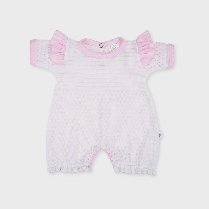 KNIT ANGEL SLEEVE BUBBLE- PINK