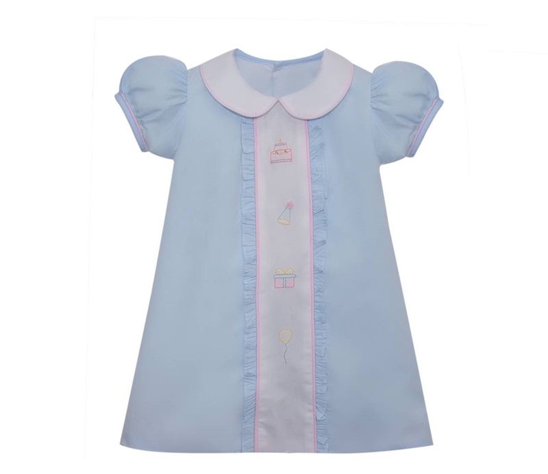 BLUE BIRTHDAY ASHLEY DRESS