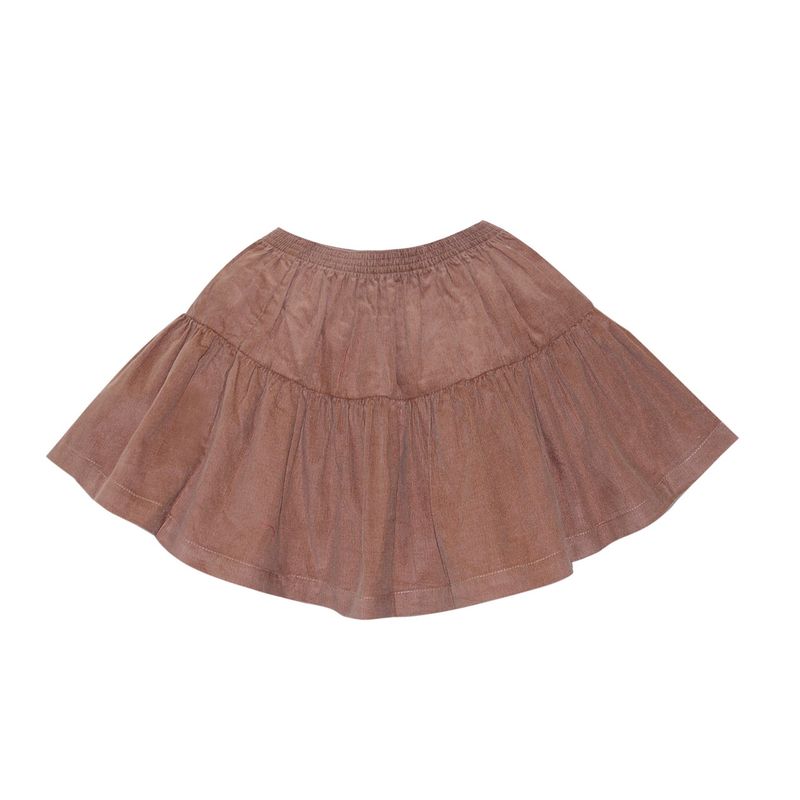 CAMEL BROWN CORD DAPHNE SKIRT
