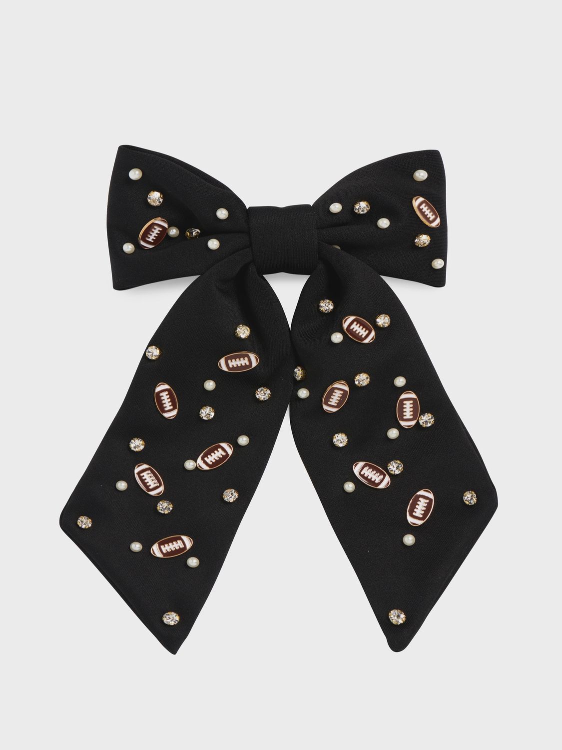 GAME DAY BOW CLIP - BLACK