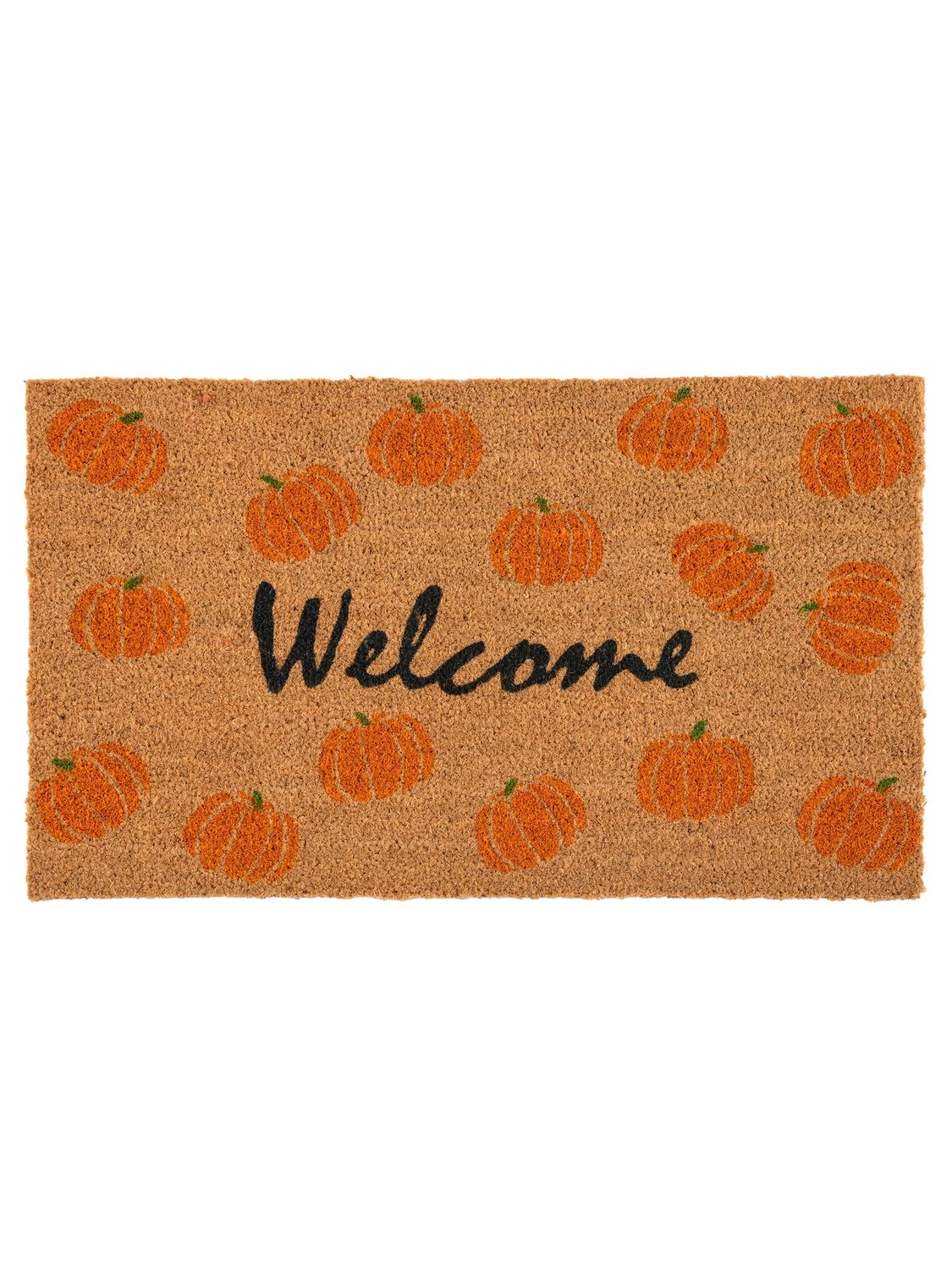 &quot;WELCOME&quot; PUMPKIN DOORMAT