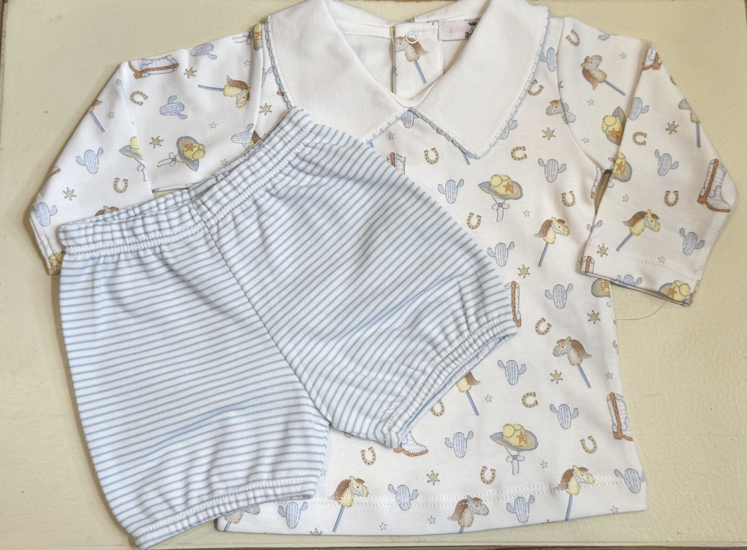 HOWDY BABY BOY PIMA DIAPER COVER SET