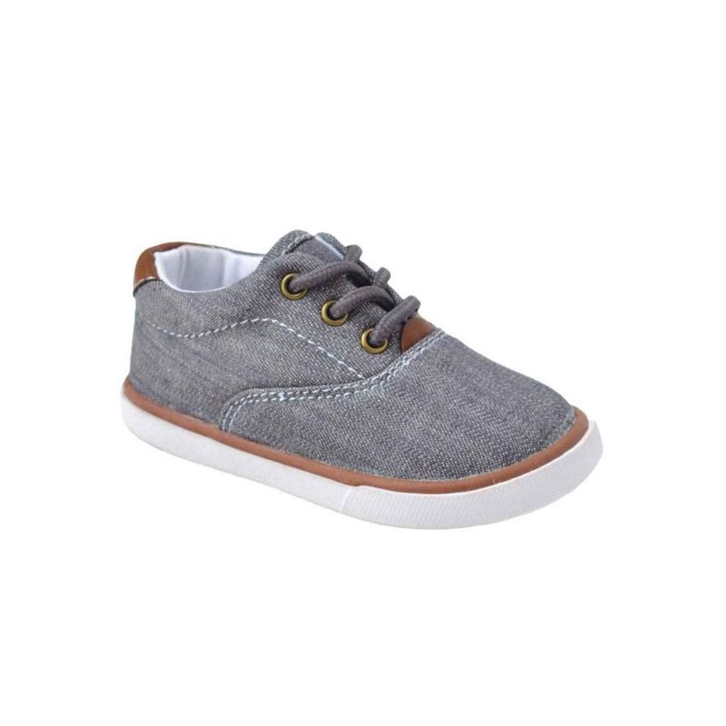 MILO TODDLER GRAY CANVAS SNEAKERS