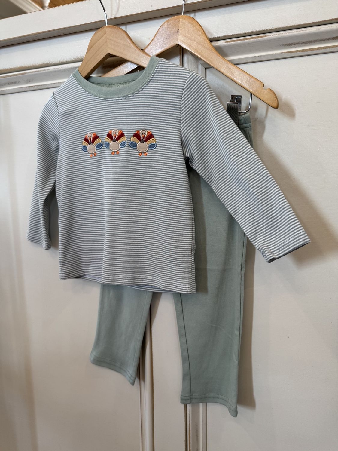 TURKEY APPLIQUE BOYS PANT SET